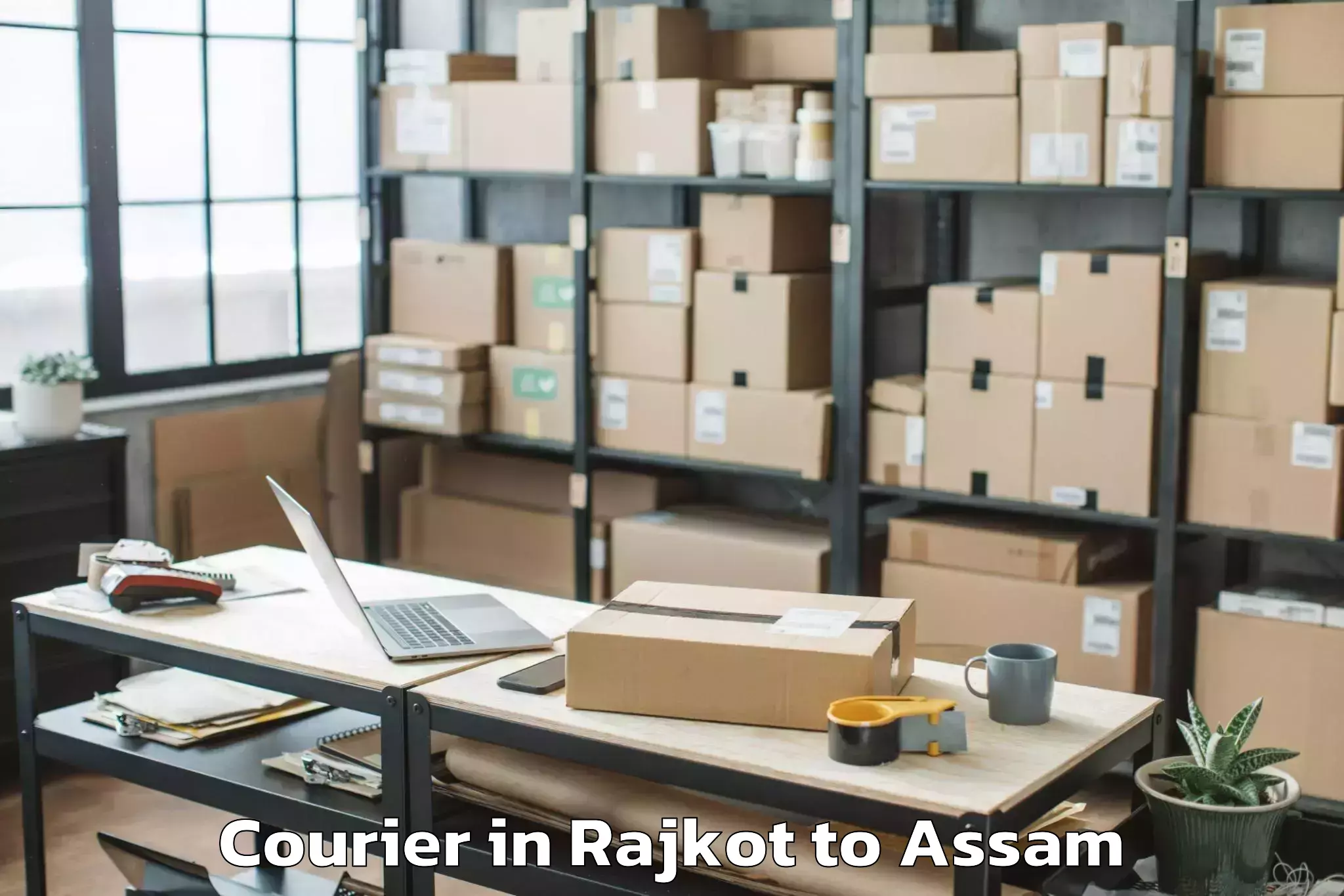 Easy Rajkot to Dotma Courier Booking